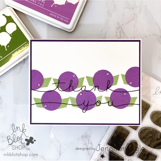 Bold & Graphic Floral Thank You Card