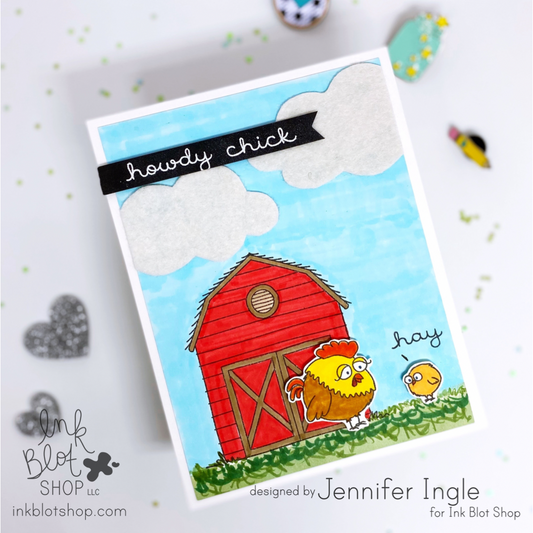 Howdy Chick Barnyard Card