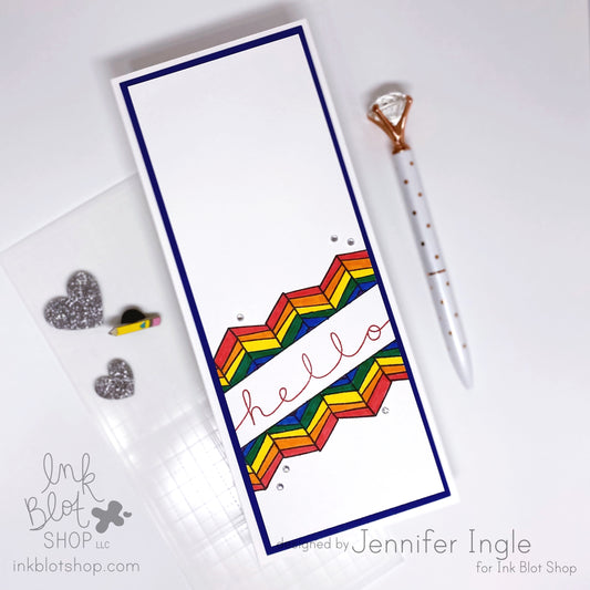 Slimline Hello Card