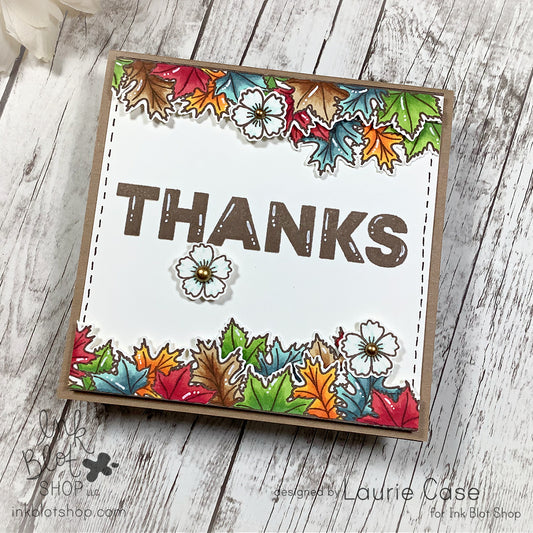 Big Thanks Fall Border Card