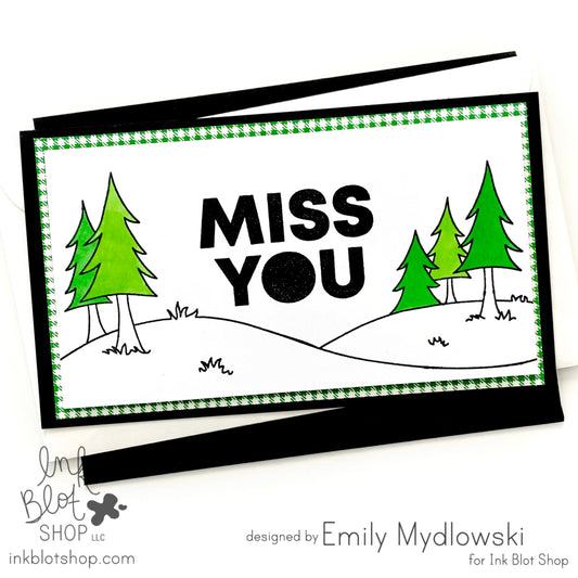 Miss You Landscape Card