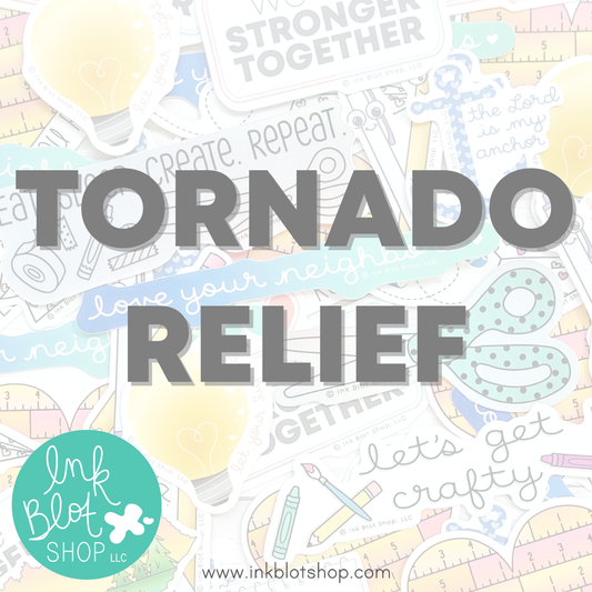 Vinyl Stickers for London Kentucky Tornado Relief Effort from Ink Blot Shop