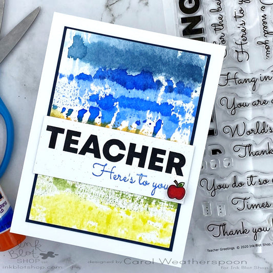 Here's To You Teacher Card