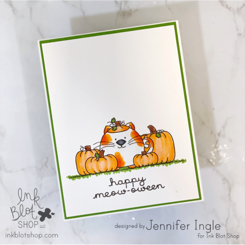Fall Felines :: 4x6 Clear Stamp Set