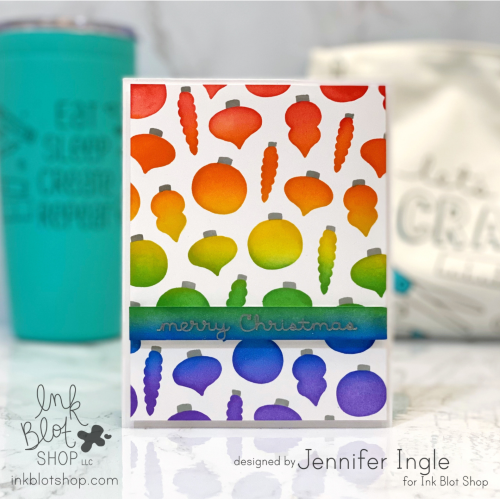 Christmas Ornaments Layering Background Stencils :: 6x6 Stencil Set