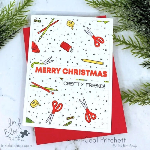 Arts & Crafts Bitty Background :: 6x6 Clear Stamp Set