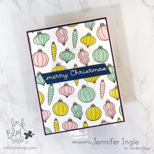 Christmas Ornaments Layering Background Stencils :: 6x6 Stencil Set