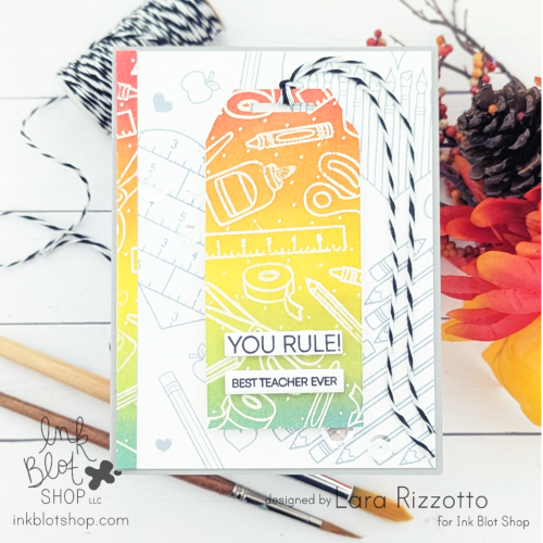 School Supplies Background :: 6x6 Clear Stamp Set