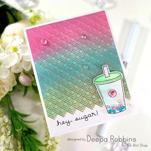 Diamond Deco Background :: 6x6 Clear Stamp Set
