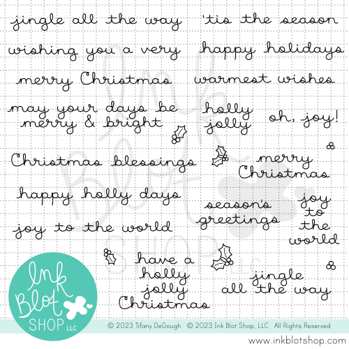 Holiday Times Sentiments :: 4x8 Clear Stamp Set