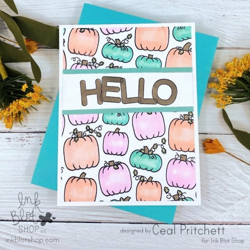 Plenty of Pumpkins Background :: 6x6 Clear Stamp