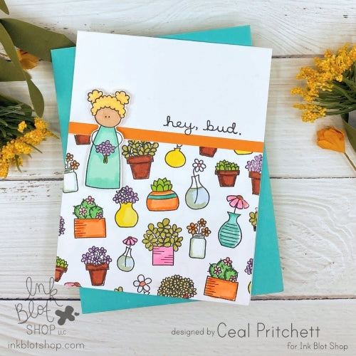Plants All Over Background :: 6x6 Clear Stamp
