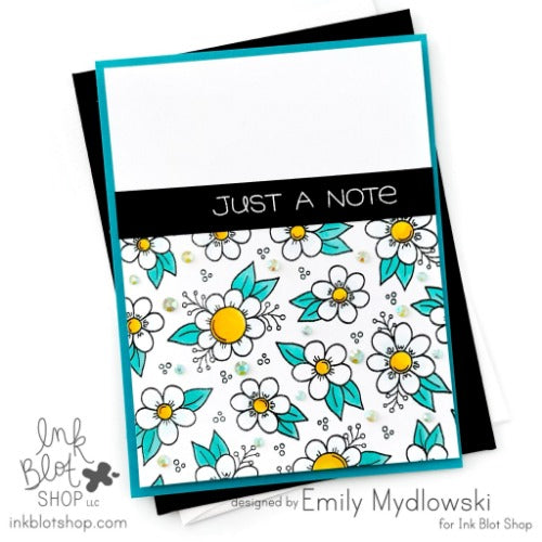 Doodled Floral Background :: 6x6 Clear Stamp