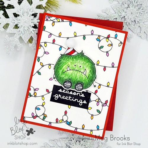 Strings of Lights Background & Borders :: 6x8 Clear Stamp Set