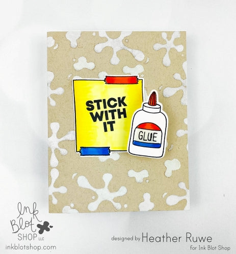 Splat All Over :: 6x6 Stencil