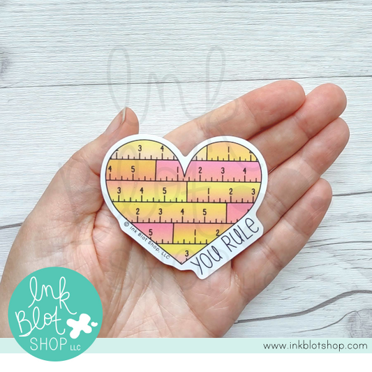 You Rule Heart :: Vinyl Sticker