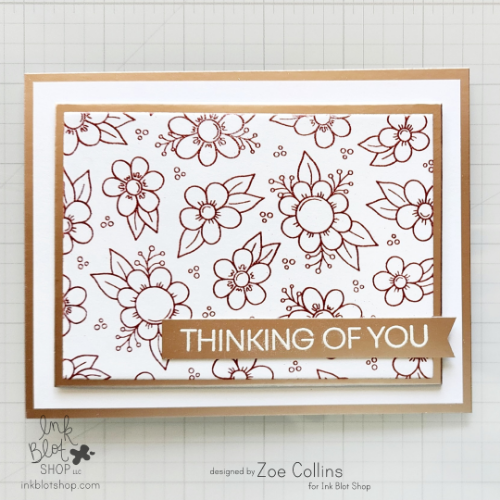 Doodled Floral Background :: 6x6 Clear Stamp