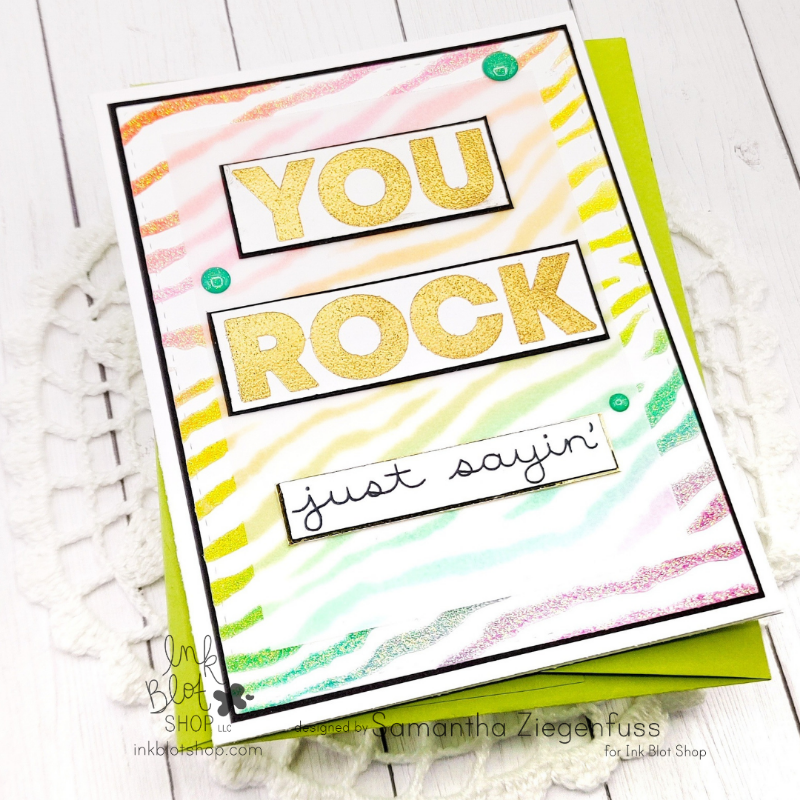 Chunky Sentiments :: 4x8 Clear Stamp Set