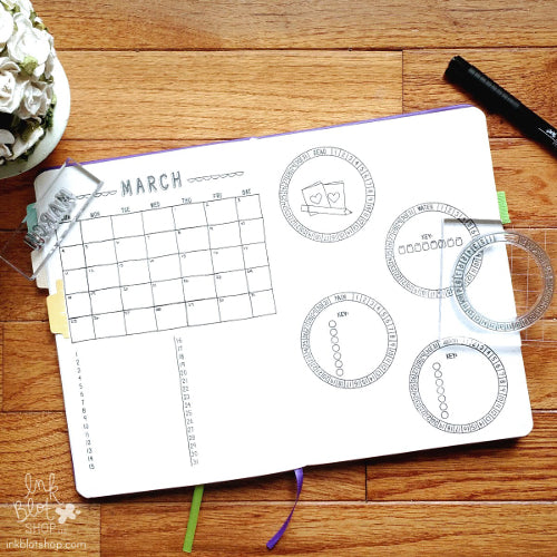 Track It (Calendar Builder) :: 4x6 Clear Stamp Set