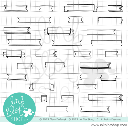 Bunch of Banners :: 4x8 Clear Stamp Set