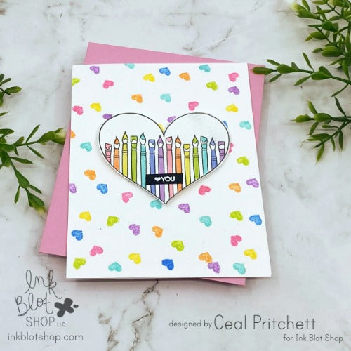 Crafty Hearts :: 6x8 Clear Stamp Set