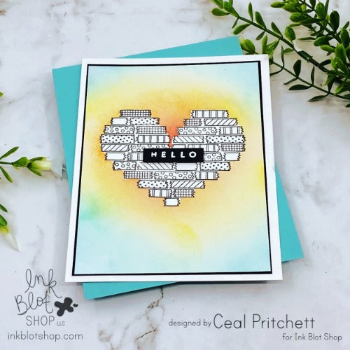 Crafty Hearts :: 6x8 Clear Stamp Set