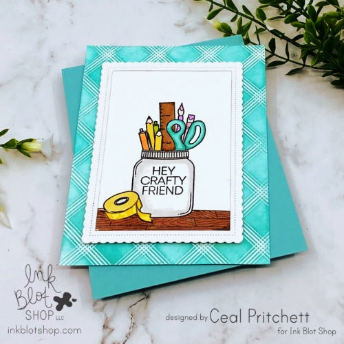 Crafty Love :: 4x8 Clear Stamp Set