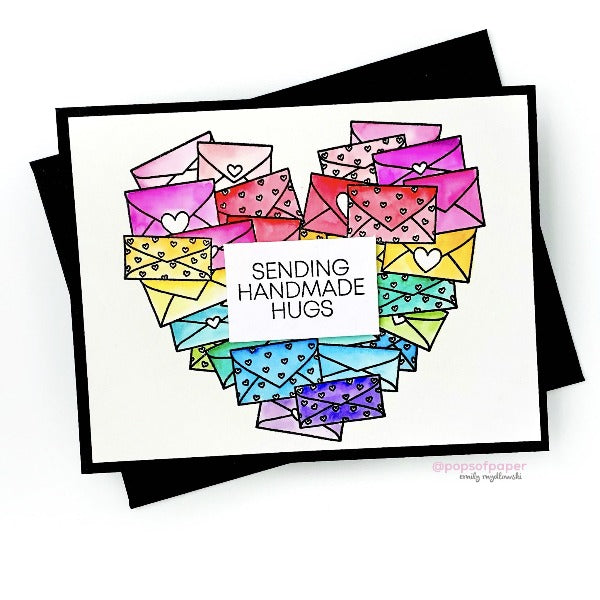 Happy Mail Heart :: 4x6 Clear Stamp Set