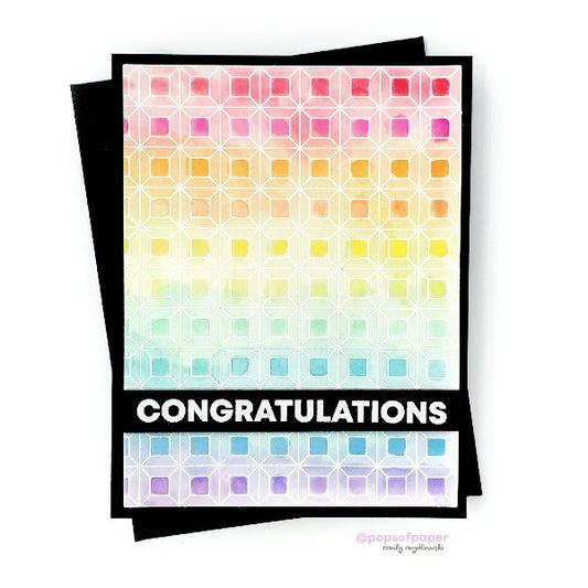 Dimensional Blocks Background :: 6x6 Clear Stamp