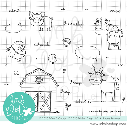 Farm Friends :: 4x8 Clear Stamp Set