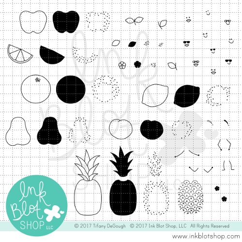 Fruit Salad :: 6x8 Clear Stamp Set