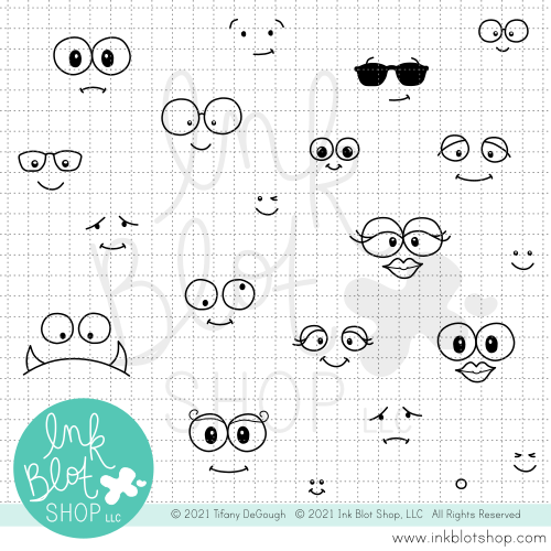 Funny Faces :: 3x4 Clear Stamp Set