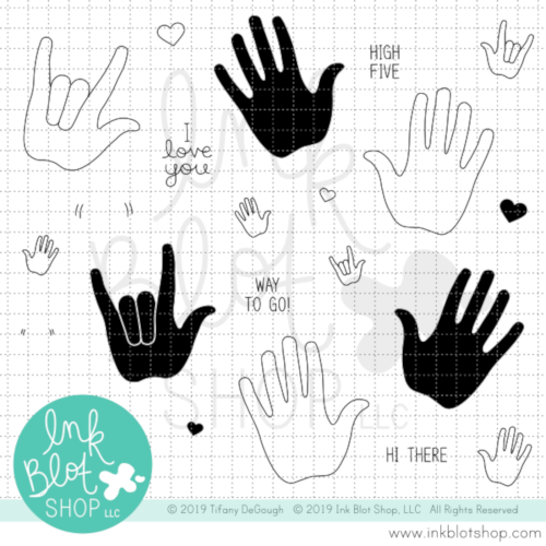 Hand It To You :: 4x8 Clear Stamp Set