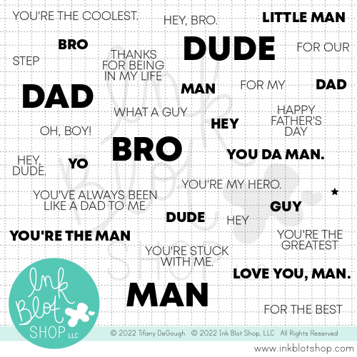 Hey Dude :: 6x8 Clear Stamp Set