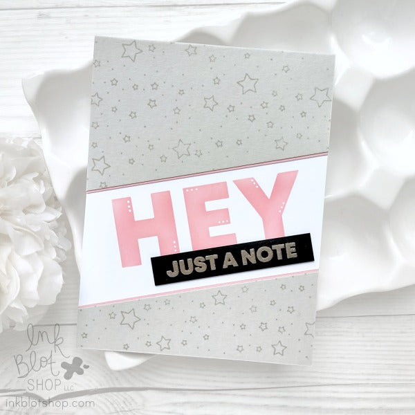 Giant Hey You :: 6x6 Stencil