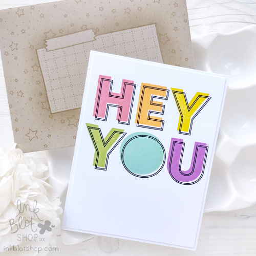 Giant Hey You :: 4x8 Clear Stamp Set