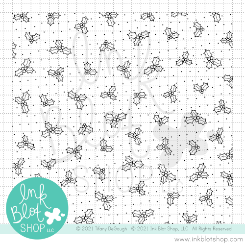 Holly Jolly Background :: 6x6 Clear Stamp