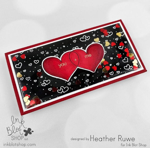 Sprinkled Hearts Background :: 6x6 Clear Stamp