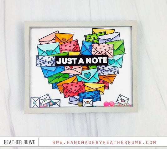 Happy Mail Heart :: 4x6 Clear Stamp Set
