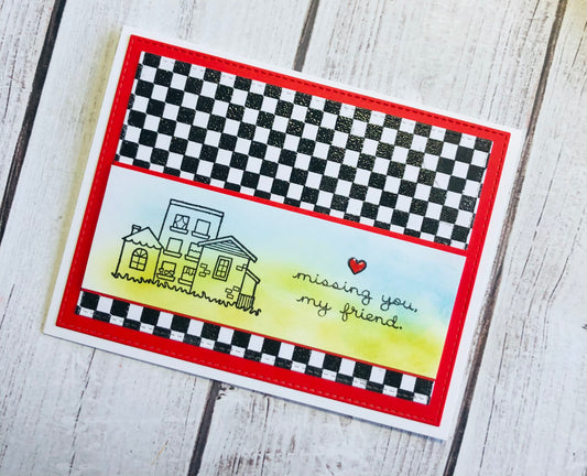 Missing You :: 4x8 Clear Stamp Set