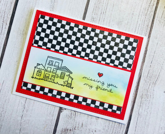Missing You :: 4x8 Clear Stamp Set