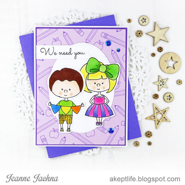 Teacher Greetings :: 4x8 Clear Stamp Set