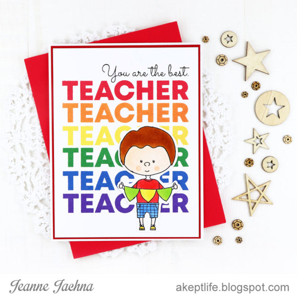 Teacher Greetings :: 4x8 Clear Stamp Set