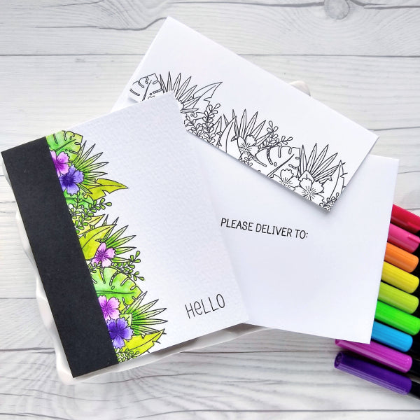 Botanical Borders :: 6x6 Clear Stamp Set