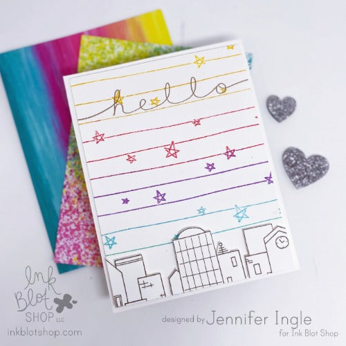 Stripes & Stars Background :: 6x6 Clear Stamp