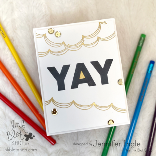 Giant Solid Greetings :: 6x8 Clear Stamp Set