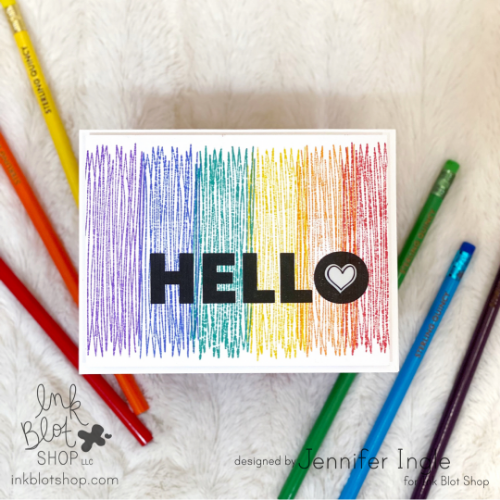 Giant Solid Greetings :: 6x8 Clear Stamp Set