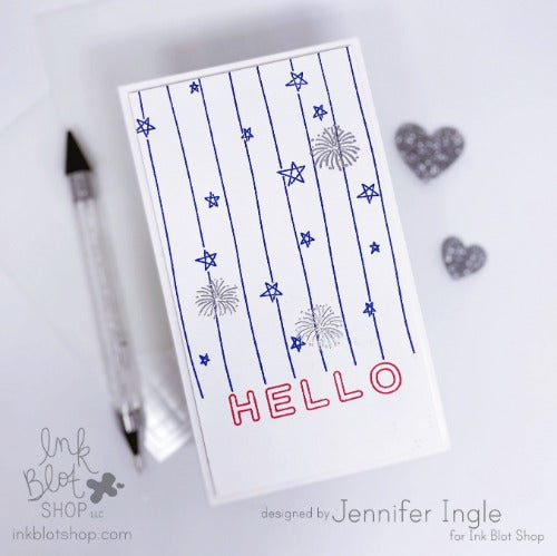 Stripes & Stars Background :: 6x6 Clear Stamp
