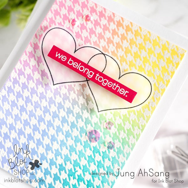 How About Houndstooth Background :: 6x6 Clear Stamp