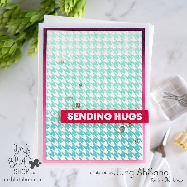 How About Houndstooth Background :: 6x6 Clear Stamp